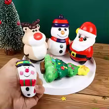 Christmas Squishy Stress Ball – Snowman & Tree Designs(4pcs)