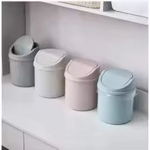 Mini Desktop Trash Can with Lid