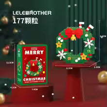 Christmas micro blocks Santa sleigh