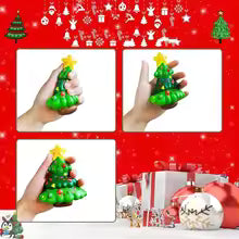 Christmas Squishy Stress Ball – Snowman & Tree Designs(4pcs)