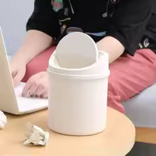 Mini Desktop Trash Can with Lid