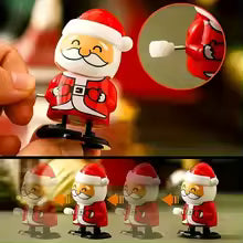 Mini Wind-Up Santa Claus Toy – Christmas Clockwork Fun