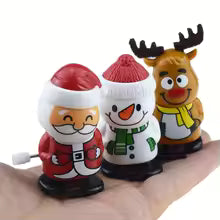 Mini Wind-Up Santa Claus Toy – Christmas Clockwork Fun