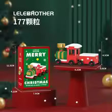 Christmas micro blocks Santa sleigh